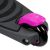 Trotineta pentru copii cu 3 roti Ryder Neo 3406 cu roti din silicon, pliabila roz cu negru - Saica - Saica