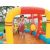 Centru joaca gonflabil cu tobogan si stropitoare Bestway Sport Center 435 x 213 x 117 cm - BestWay